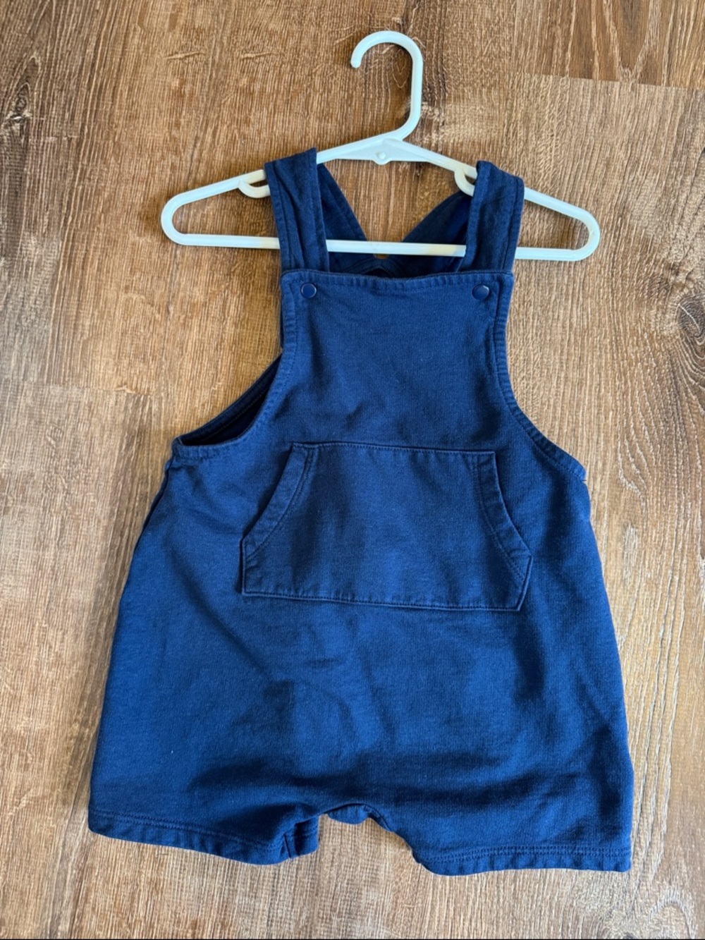 H&M Kids Short Overalls Navy Blue organic cotton